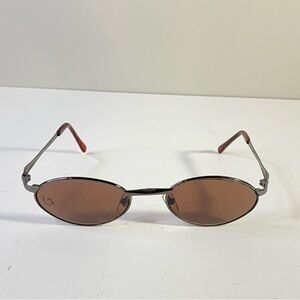 Oval Sunglasses with Brown Lenses